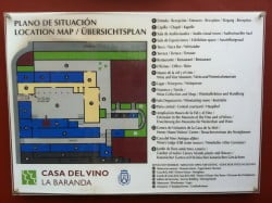 Plattegrond van de Casa del Vino
