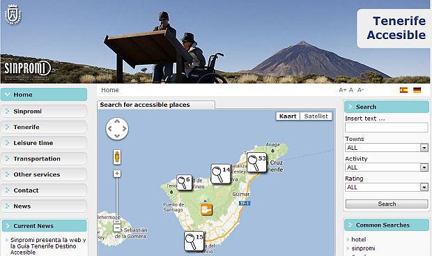 Nieuwe website "Toegankelijk Tenerife"