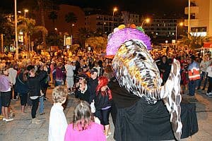 Begrafenis van de Sardine Carnaval Los Cristianos 2014