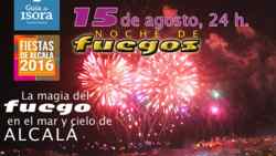 Affiche groot Vuurwerk Fiestas Alcalá 2016