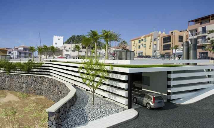 Nieuwe parking Adeje aan de Casa Fuerte