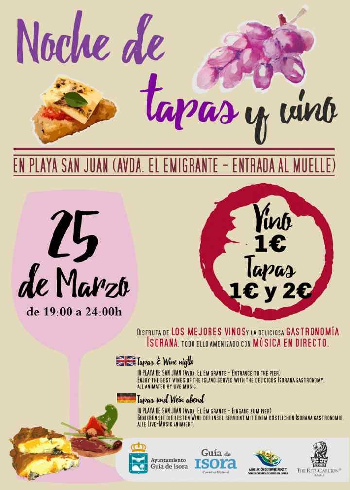 Noche de Tapas y Vino in Playa San Juan, Guía de Isora