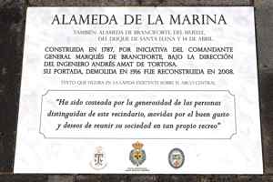 La Gesta 2017 - herdenkingsplaat Alameda de la Marina