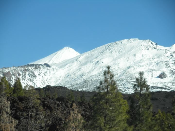 Sneeuw op El Teide 2019