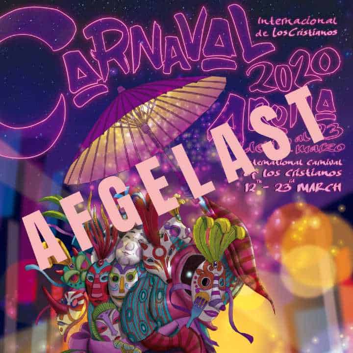 Carnaval Los Cristianos AFGELAST - affiche