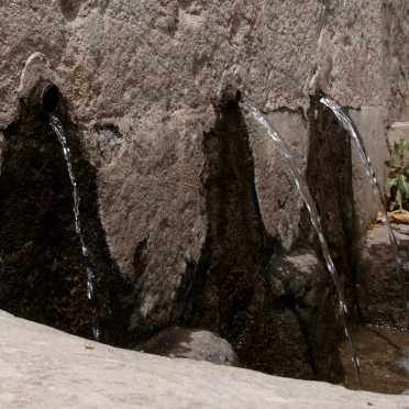 De fontein van de drie stralen, Los Tres Chorros, in Adeje
Deel van de Ruta del Agua