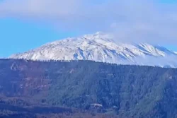 Eindelijk sneeuw op de Teide