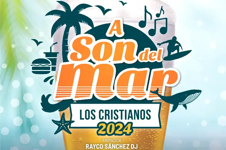 A Son del Mar Los Cristianos 2024 -Strandfeestposter 